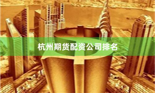 杭州期货配资公司排名